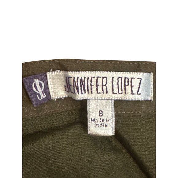Jennifer Lopez Embellished Mini Skirt Womens Size 8 Sequined Forest Ivy Green - Picture 3 of 6